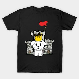 Cute furry dog is king of the castle T-Shirt